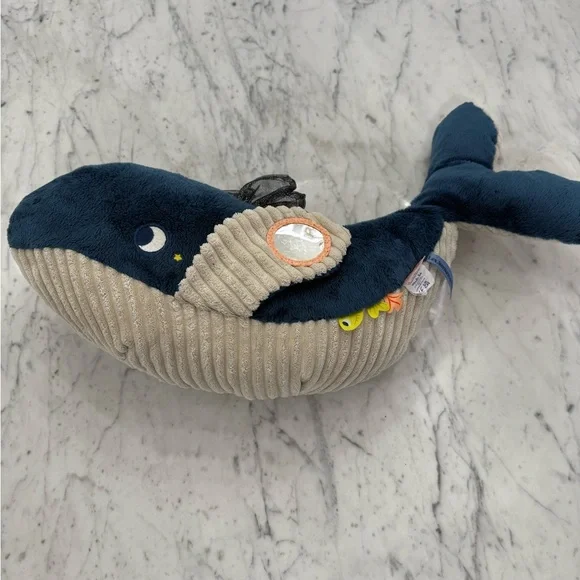 NEW Large Baby Activity Whale Toy Paulie's Adventure Moulin Roty France - Picture 6 of 11